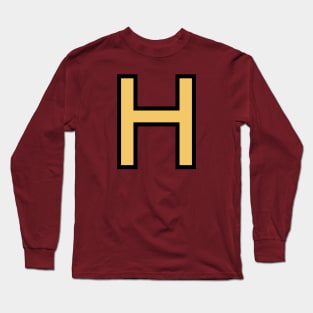 Funky Yellow Letter H Long Sleeve T-Shirt